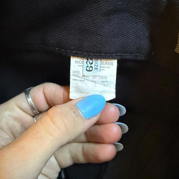 Vintage Moschino Jeans Peace Sign Pants - Y2K Logo Print - Size 28 - Picture 8 of 8